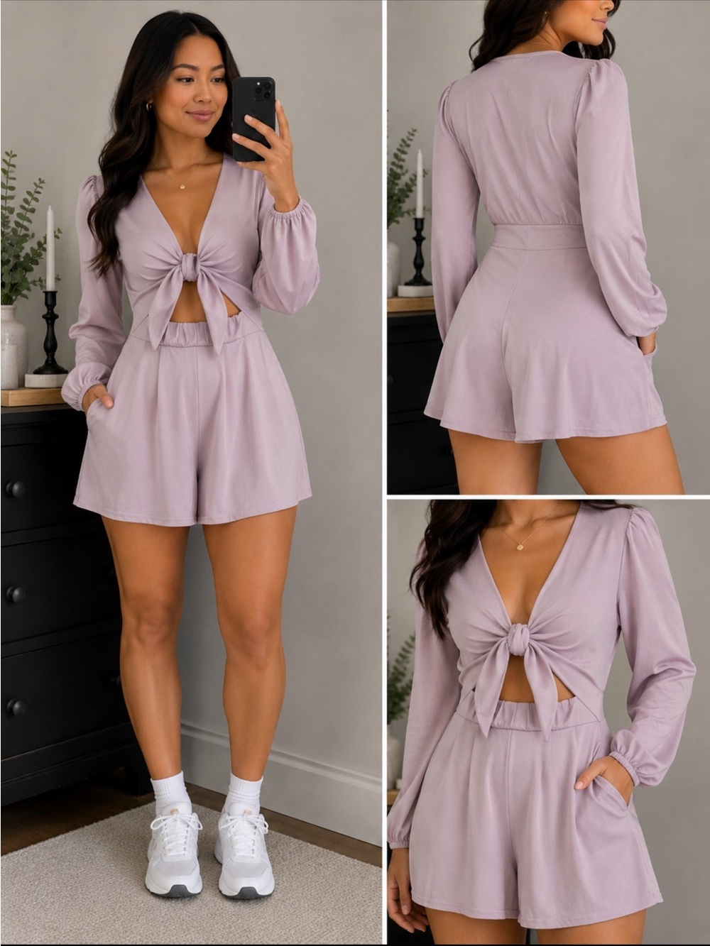 PrettyLittleThing Dusty Pink‎ Long Sleeve Jumpsuit